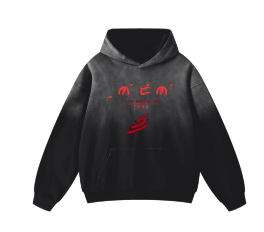 "Confidence" Is The Medicine For Fear Heavyweight Sunfade Oversized Hoodie