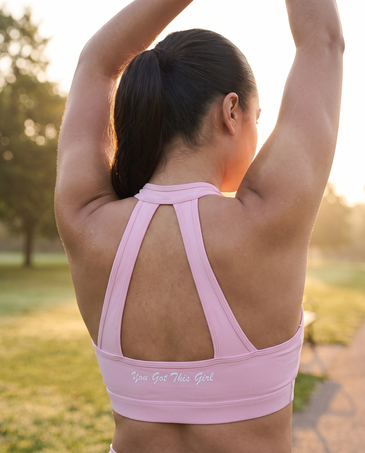 Women's Halter Cropped Sports Bra