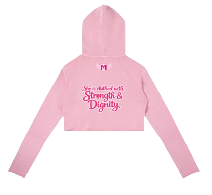 Vintage Washed Cropped Edge Hoodie