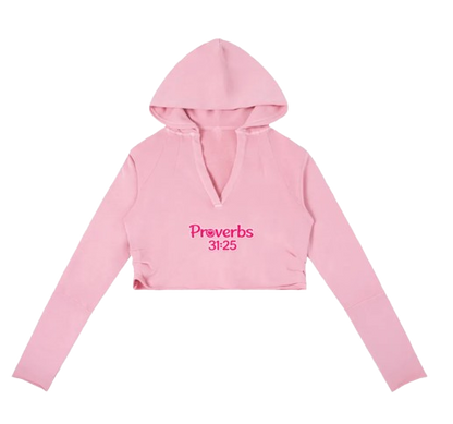 Vintage Washed Cropped Edge Hoodie