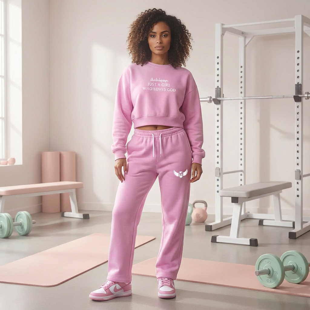 All Pink Washed Drawstring Sweatpants