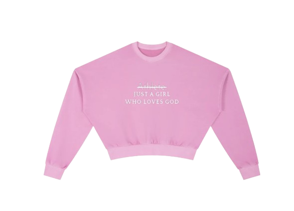 Vintage Washed Cropped Sweatshirt