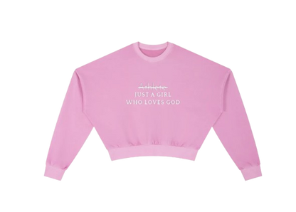 Vintage Washed Cropped Sweatshirt
