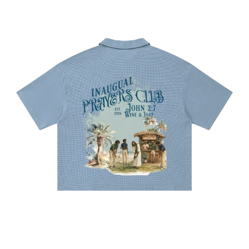 Prayers Club Vintage Waffle Boxy Polo