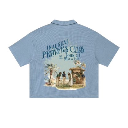 Prayers Club Vintage Waffle Boxy Polo