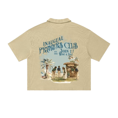 Prayers Club Vintage Waffle Boxy Polo