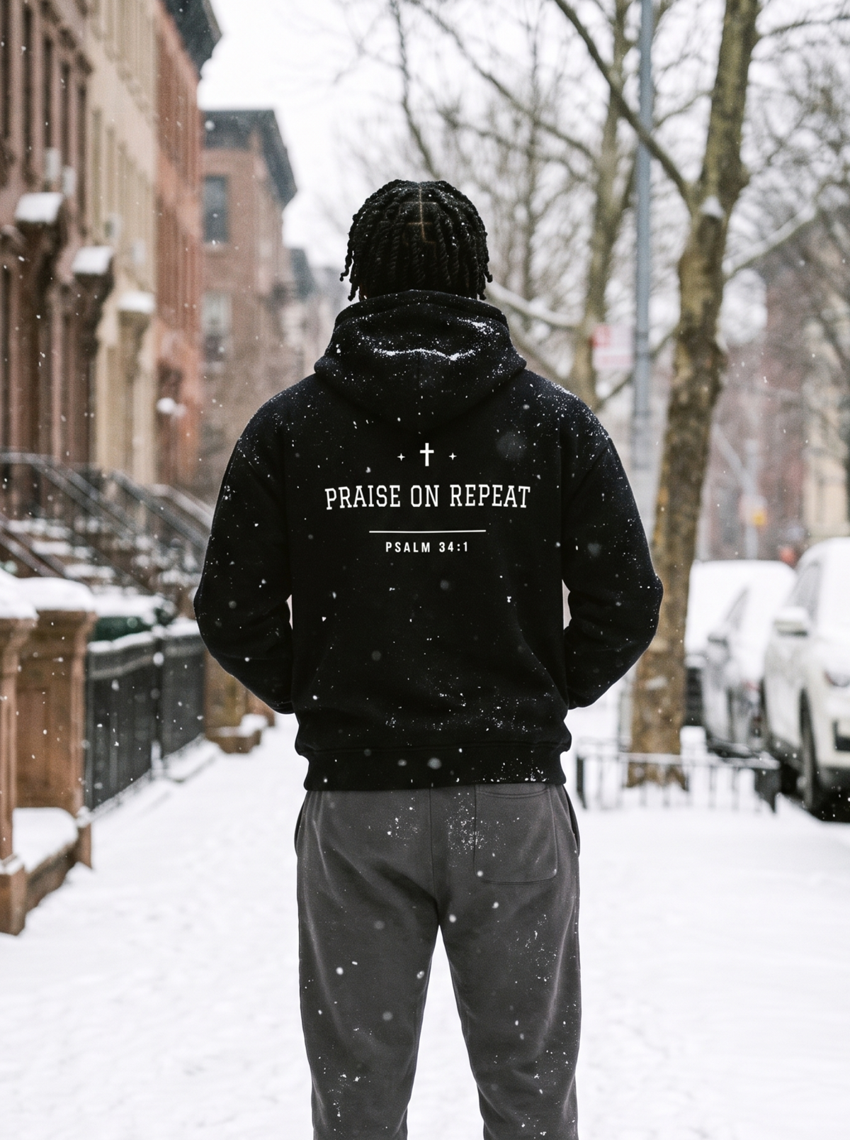 Praise On Repeat Double-Zip Hoodie (Unisex)