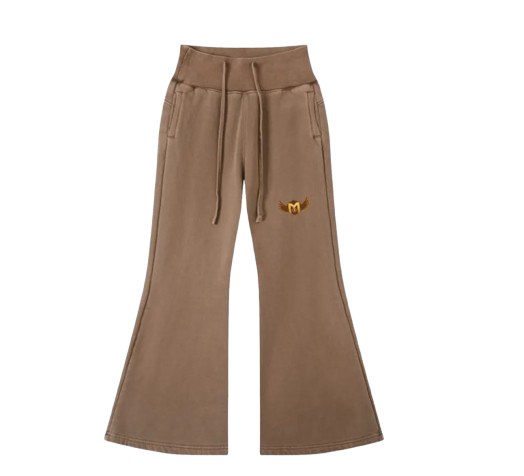 Vintage Washed Flared Fleece Pants