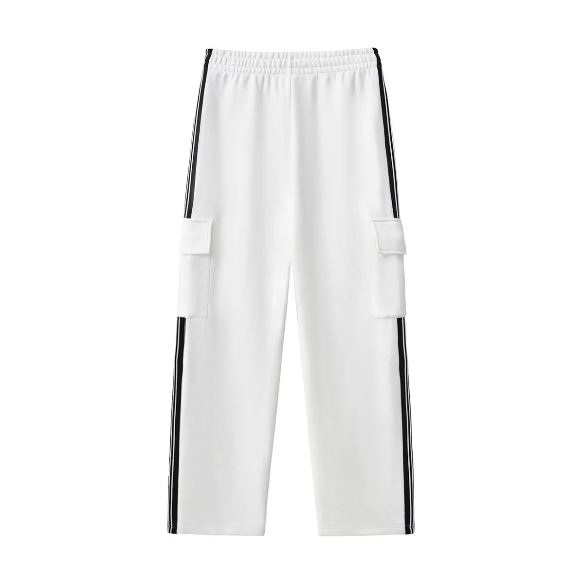 MNB Journal Stripe Straight-Leg Pants