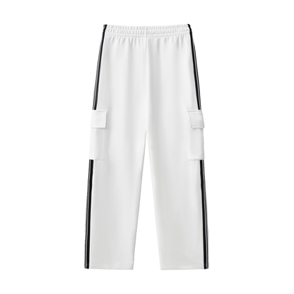 MNB Journal Stripe Straight-Leg Pants