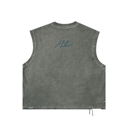 MÑB Distressed Eyelet “The Prayers Club”  Tank Top