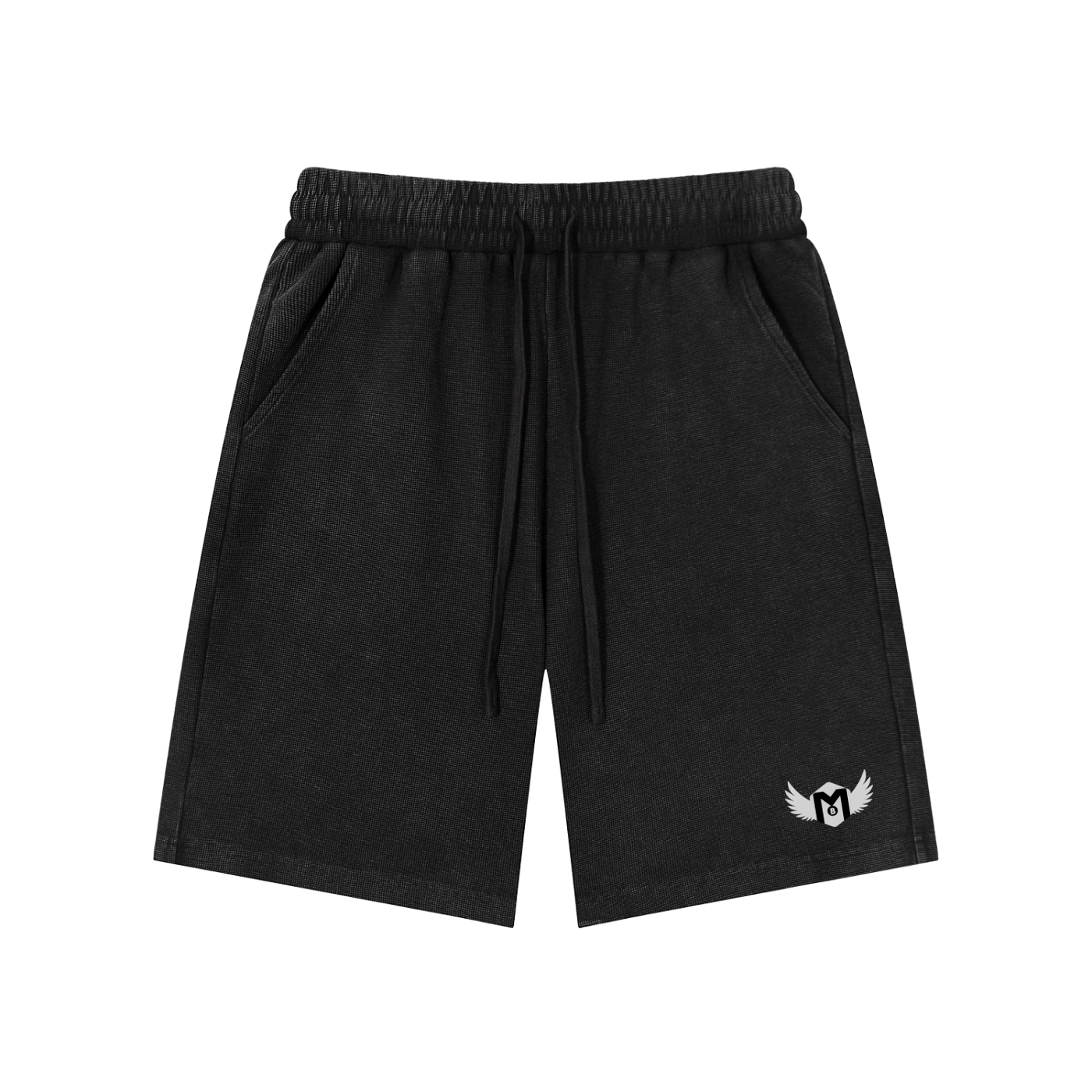 Mineral Wash Waffle Knit Shorts
