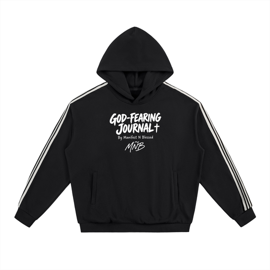 MNB Journal Side Stripe Drop-Shoulder Hoodie