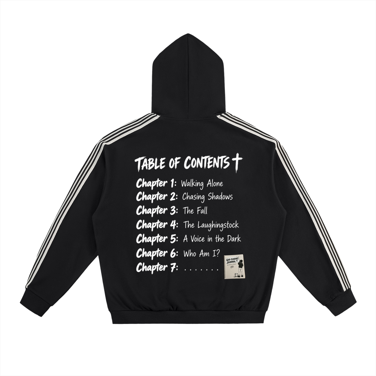 MNB Journal Side Stripe Drop-Shoulder Hoodie