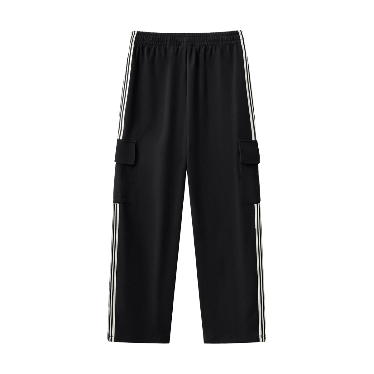 MNB Journal Side Stripe Straight-Leg Pants