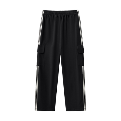 MNB Journal Side Stripe Straight-Leg Pants