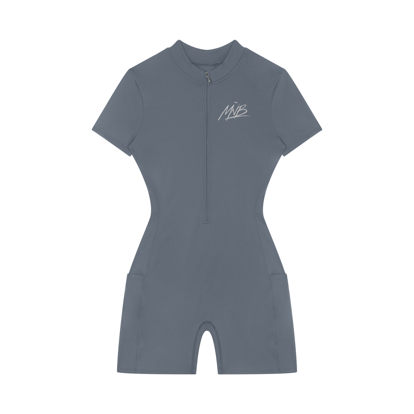 Women's Quarter-Zip Short Sleeve Romper