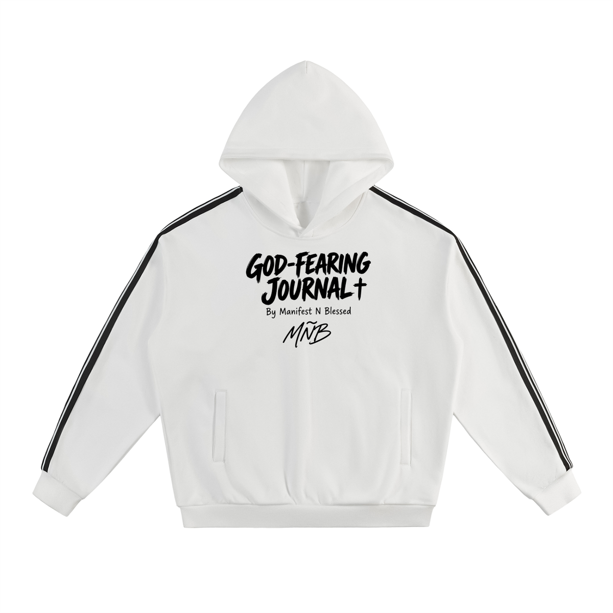 MNB Journal Stripe Drop-Shoulder Hoodie