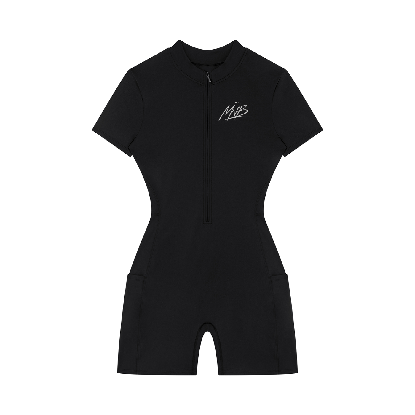 Women's Quarter-Zip Short Sleeve Romper