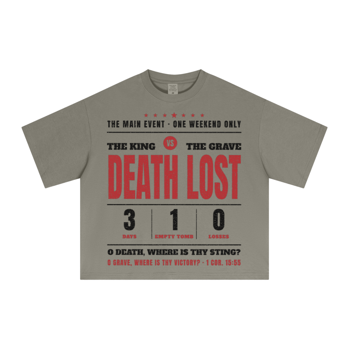 240GSM Men’s Ice-Feel Sorona Boxy-Fit Solid-Color Loose T-shirt Grey Brown