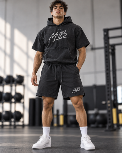 Men MÑB Vintage Washed Shorts