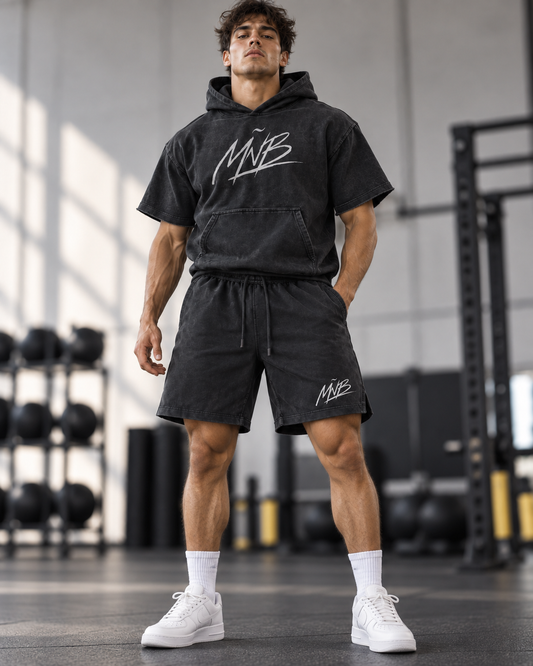 Men MÑB Vintage Washed Shorts